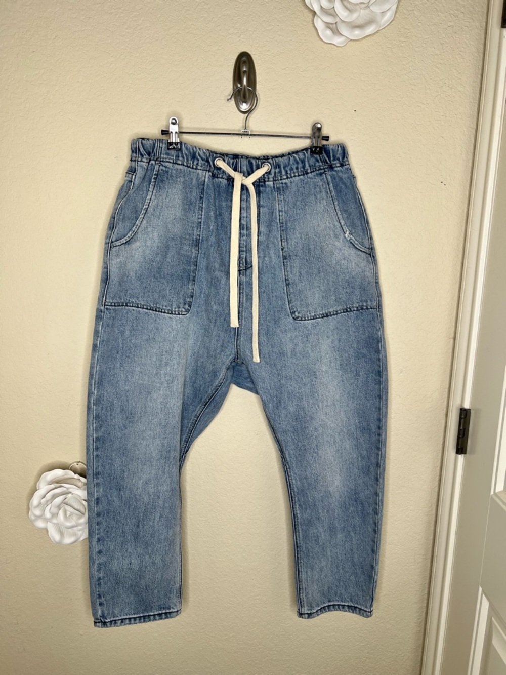 One Teaspoon Shabby Kingpin Jeans Small Salty Dog Drop Crotch Boyfriend NWT